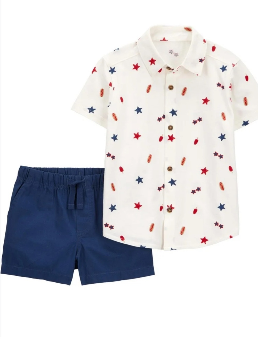 Carter's July Patriotic Two Piece Matching Set -  12 months
